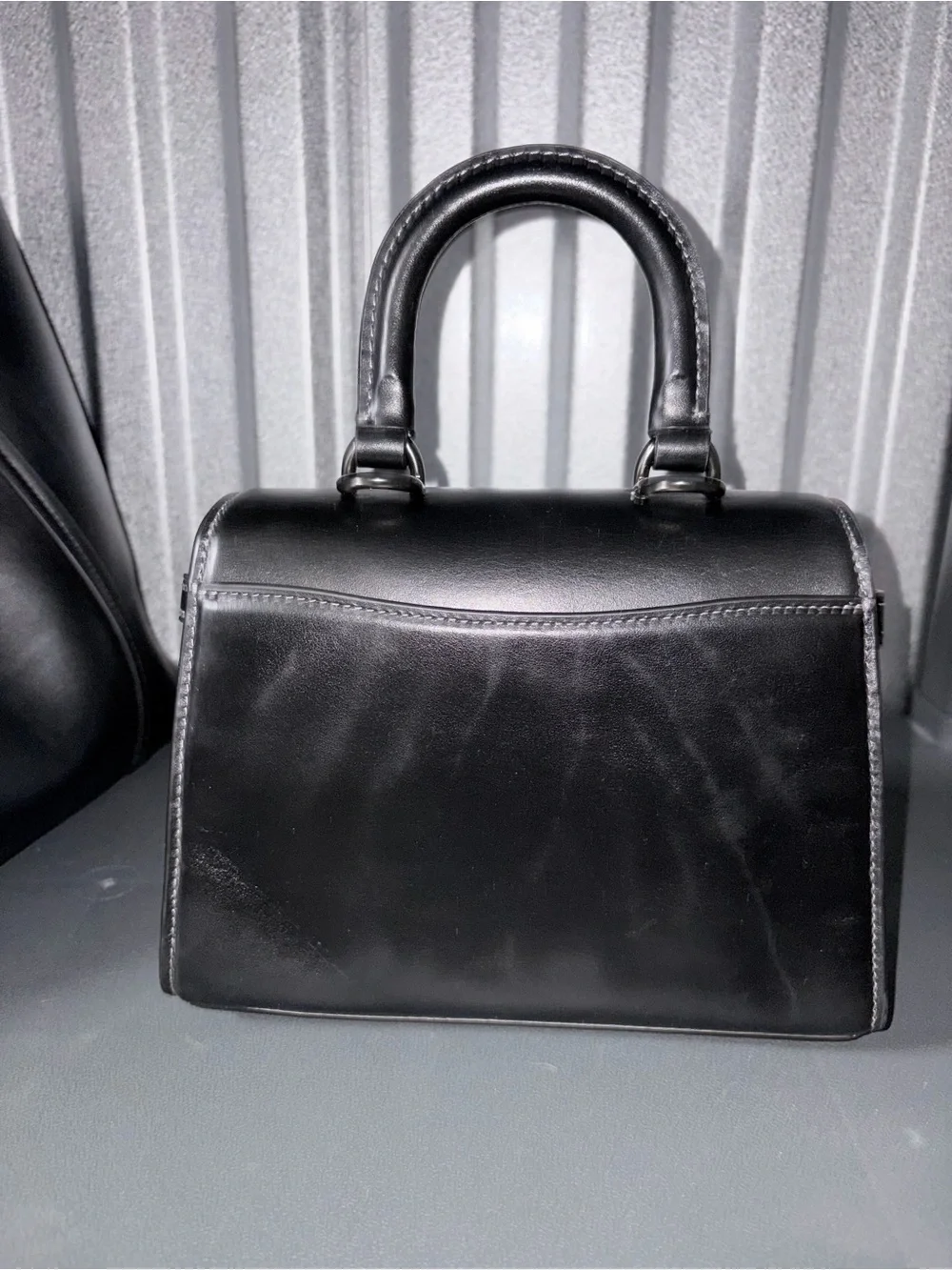 Black SAMMY  Top-Handle 21 with Signature 'C' Closure